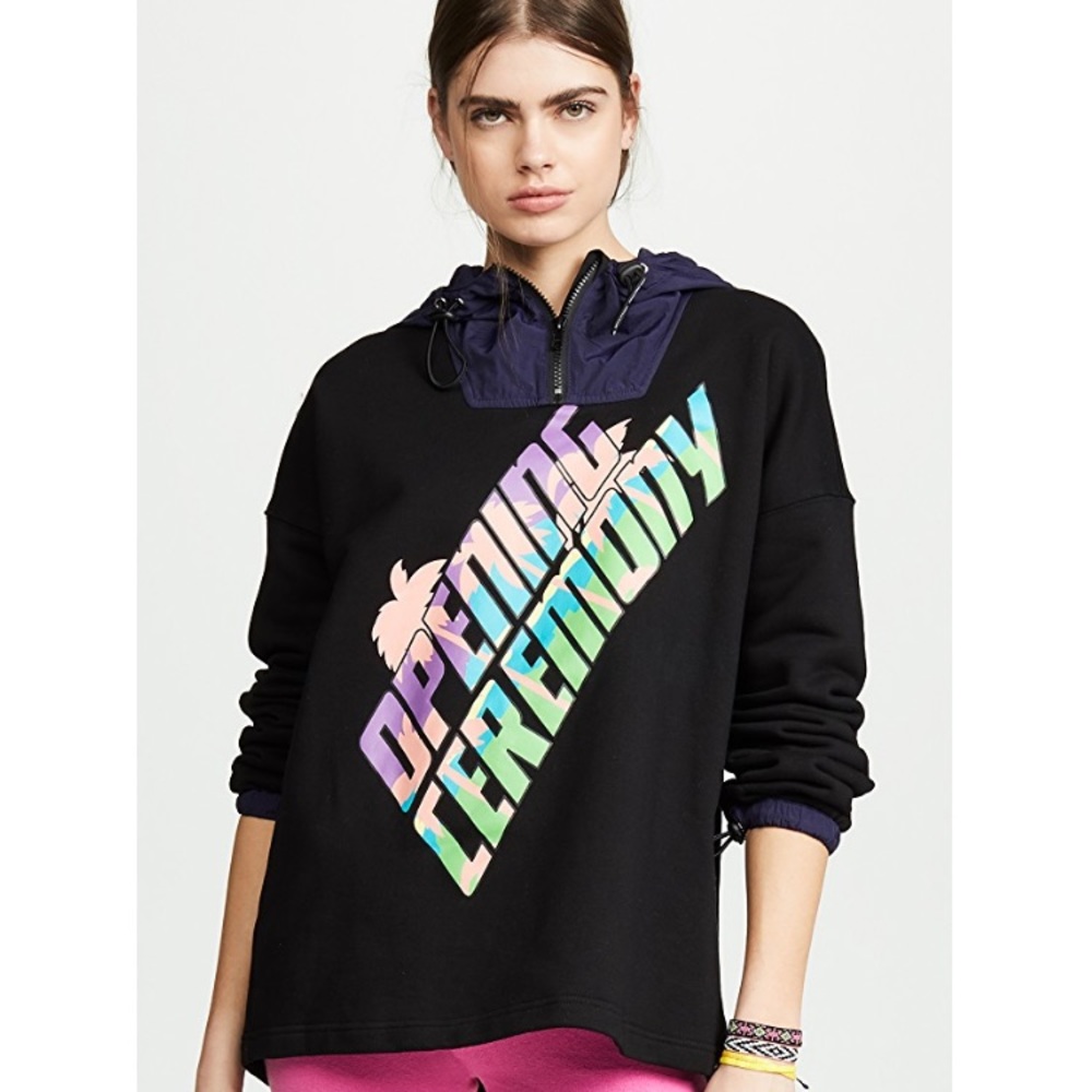 OPENING CEREMONY || Nylon hybrid Hoodie